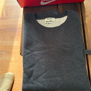 Acne Studios Men's Dark Gray Crewneck Sweater